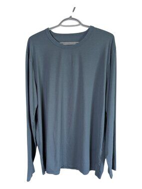 Lululemon The Fundamental Long Sleeve Shirt Slate Blue Size XL